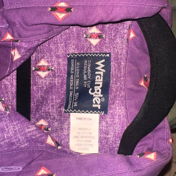 Vintage Wrangler Pearl Snap - Picture 3 of 3